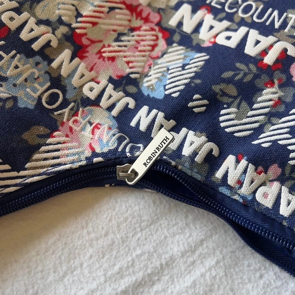 Robin Ruth Japan Floral Souvenir Hobo Shoulder Tote Bag NWT